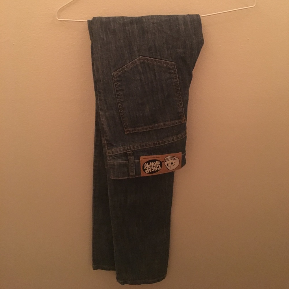 Cheap Monday “Tight blue n brushed” jeans. 29/34.